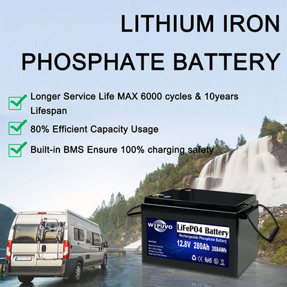 Pin Lithium LiFePO4 12.8V 280Ah