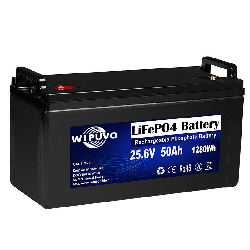 25.6V 50Ah Lithium LiFePO4 Battery