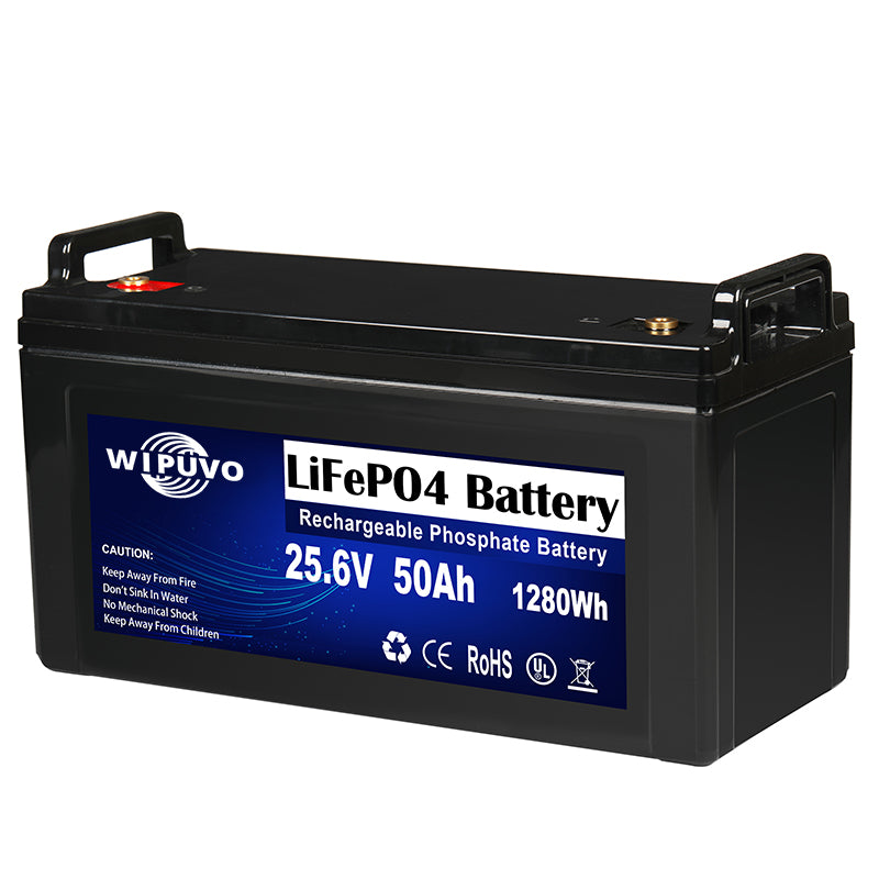 25.6V 50Ah Lithium LiFePO4 Battery