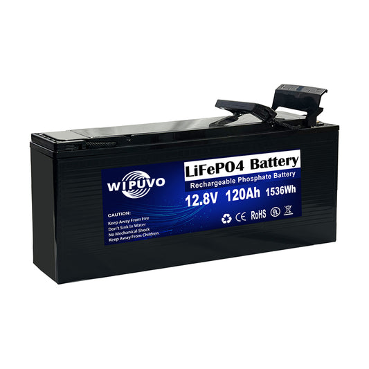 12.8V 120Ah 1536Wh LiFePO4 Battery