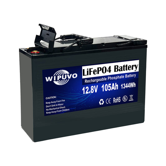 12.8V 105Ah 1344Wh Lithium Battery