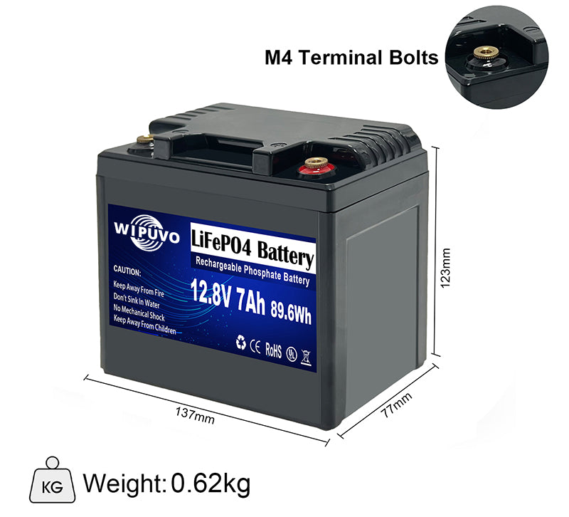 12.8V7Ah Lithium Battery