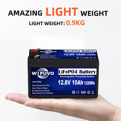 12.8V10Ah Lithium LiFePO4 Battery