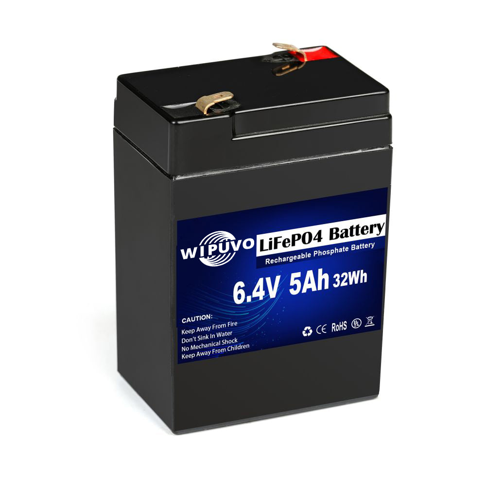 6.4V 5ah Lithium LiFePO4 Battery